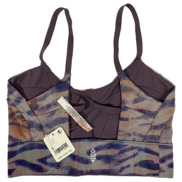 Nwt | Free People FP Movement Beat the Heat Reversible Bra in Tiger Combo Size S - Picture 7 of 9